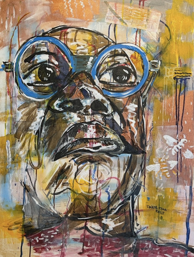 Self-Portrait with Bees 1