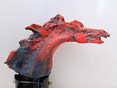 Galloping Horsehead (Orange and Blue)
