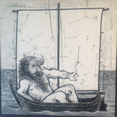 Picasso's Minotaur on Boat