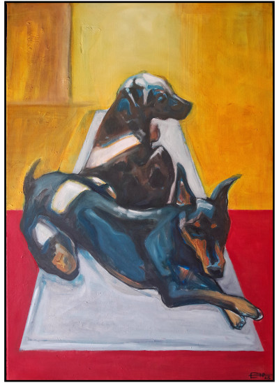 Still Life With Dogscape