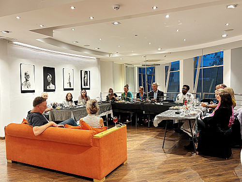 In Discussion with Craig Muller at our ART TABLE TALK Dinner