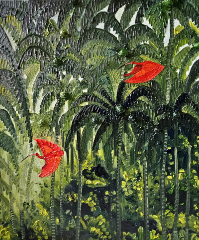 Scarlet Ibis Jungle Flight