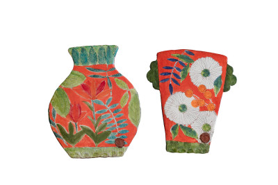 Wall Vases Orange