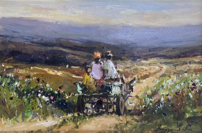 c Donkey cart