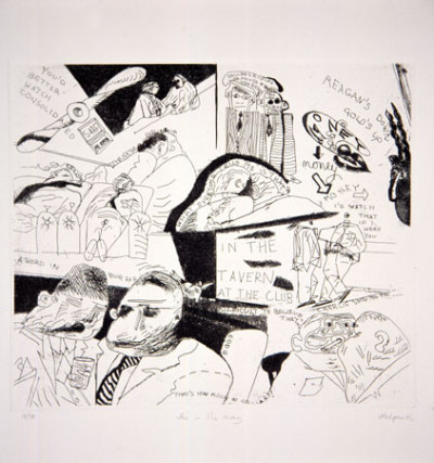 He is in the Money, from the portfolio: Hogarth in Johannesburg series: A Rake's Progress