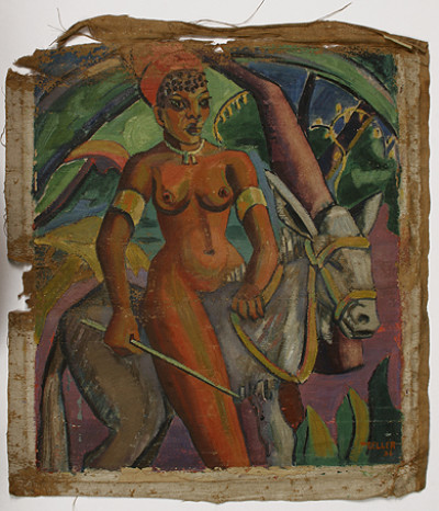 Girl with a Donkey