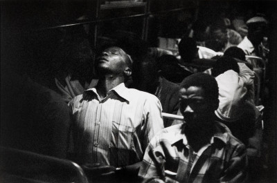 Going to work: 3:30am, Wolwekraal-Marabastad bus, standing passengers have slumped to the floor