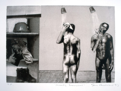 Miners' showering