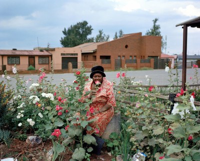 Gogo Lucy Zwane in her garden