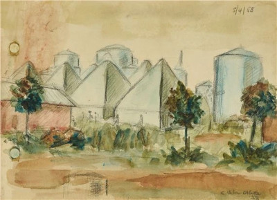 Factories and houses