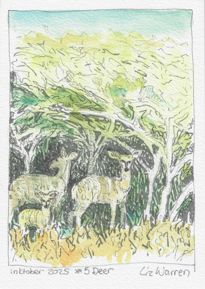 Inktober 2025 Day 5 Deer