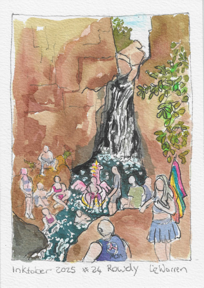 Inktober 2025 Day 24: Rowdy