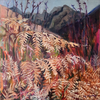 Winter morning run - Cathedral peak