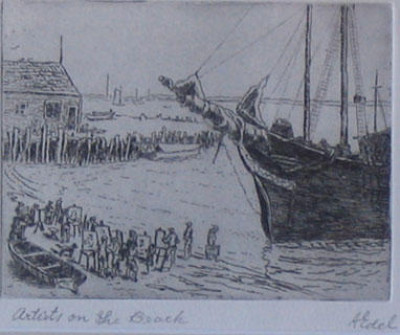 Artists on the Beach