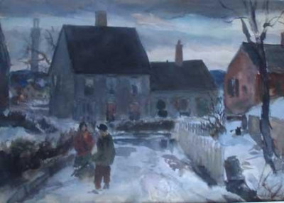 Snowy Street, Provincetown