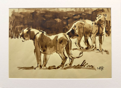 Untitled No 9. Two Lions